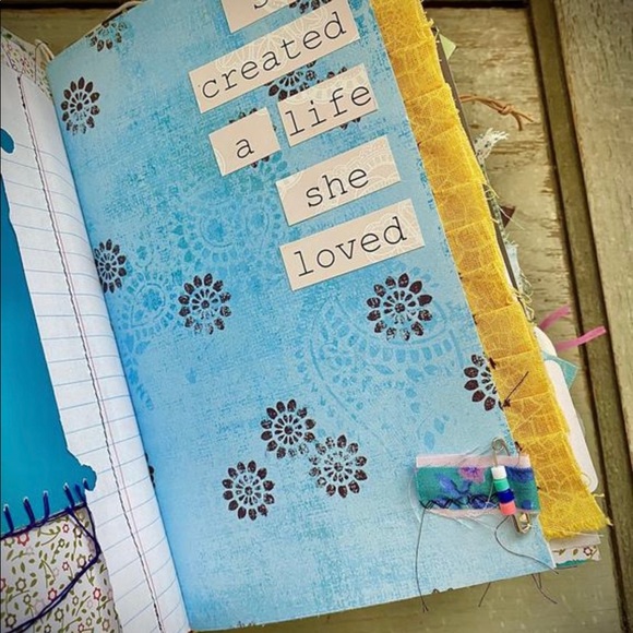 Handmade Journal made from Repurposed Items - Picture 8 of 10